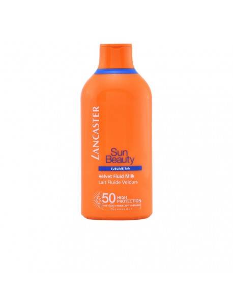 Lancaster Sun Beauty Velvet Tanning Fluid Milk Spf50 400ml Face And Body 3614223974429