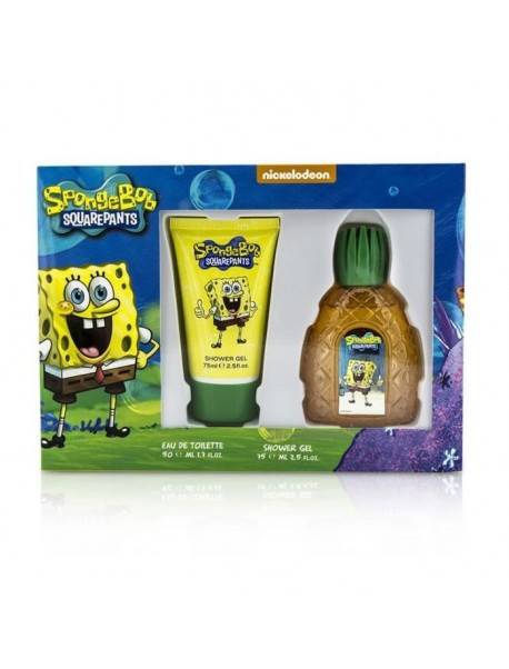 Nickelodeon Squarepants Sponge Bob Eau De Toilette Spray 50ml Set 2 Parti 0849017027408