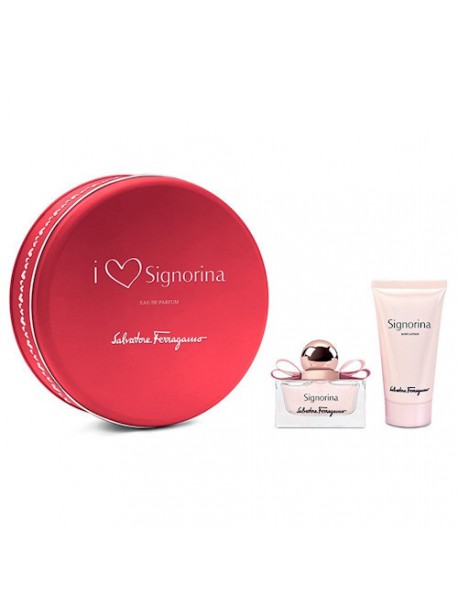 Salvatore Ferragamo набор в металл коробке (парфюмерная вода 30мл+молочко для тела 50мл) (8052086370814)