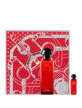 Hermès EAU DE RHUBARBE ECARLATE gift set 100+mini